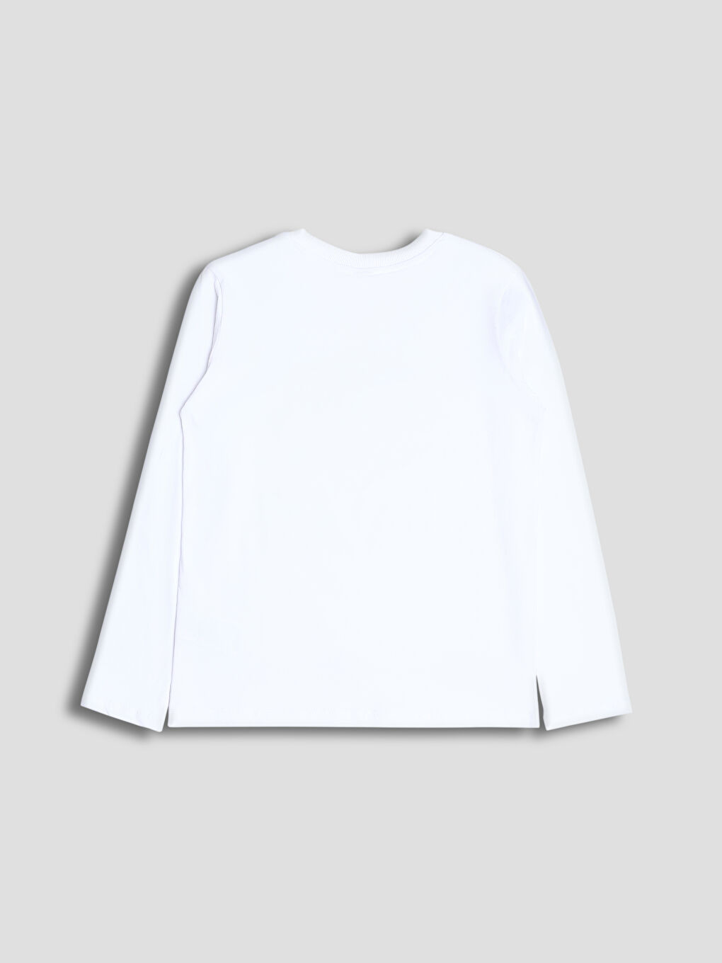 Crew Neck Long Sleeve Basic Boys' T-Shirt-1