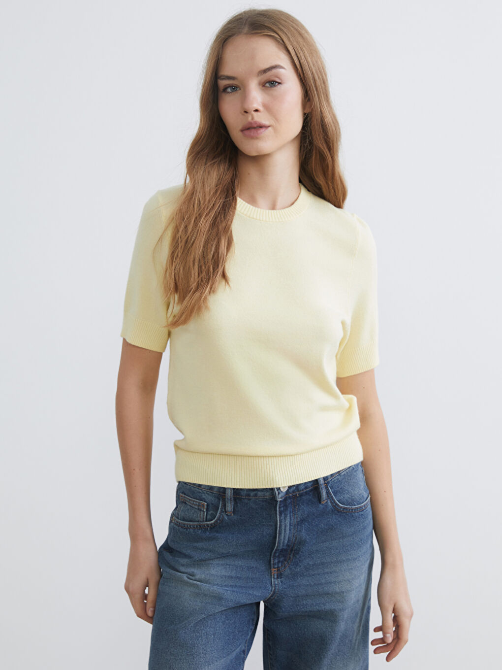 Women's Crew Neck Knit Sweater