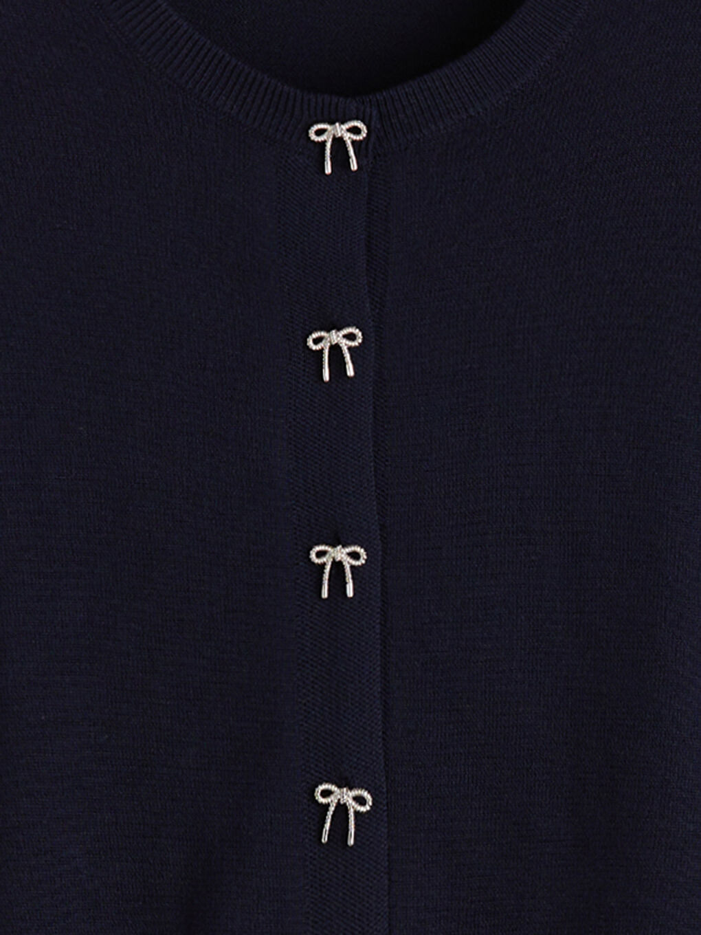 Женщины Синий Кардиган-5