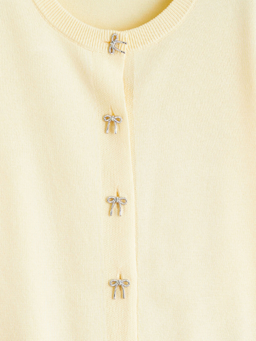 მრგვალი საყელო მოკლე ქალებისთვის ტრიკოტაჟი კარდიგანი-5