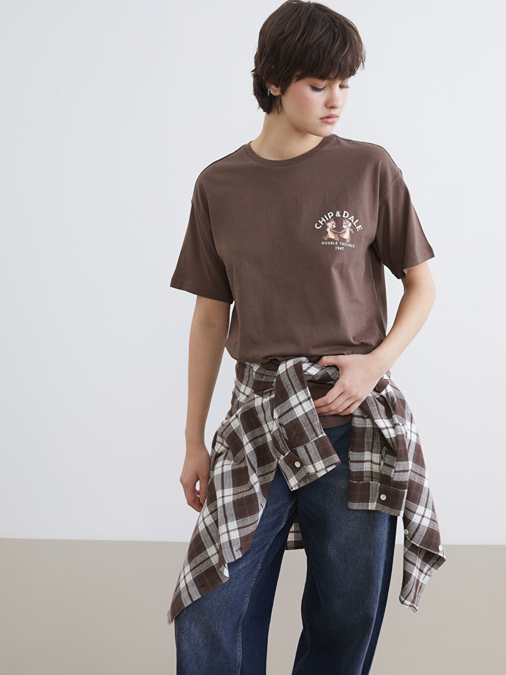 Woman BROWN T-Shirt-3