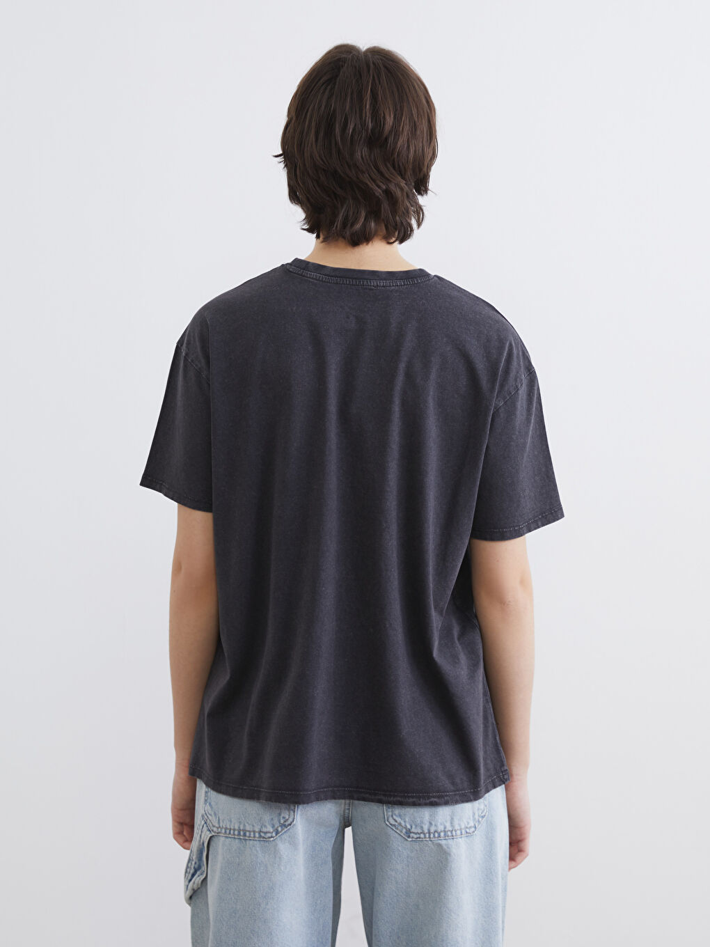 Crew Neck Stitch Printed Women's T-Shirt-3