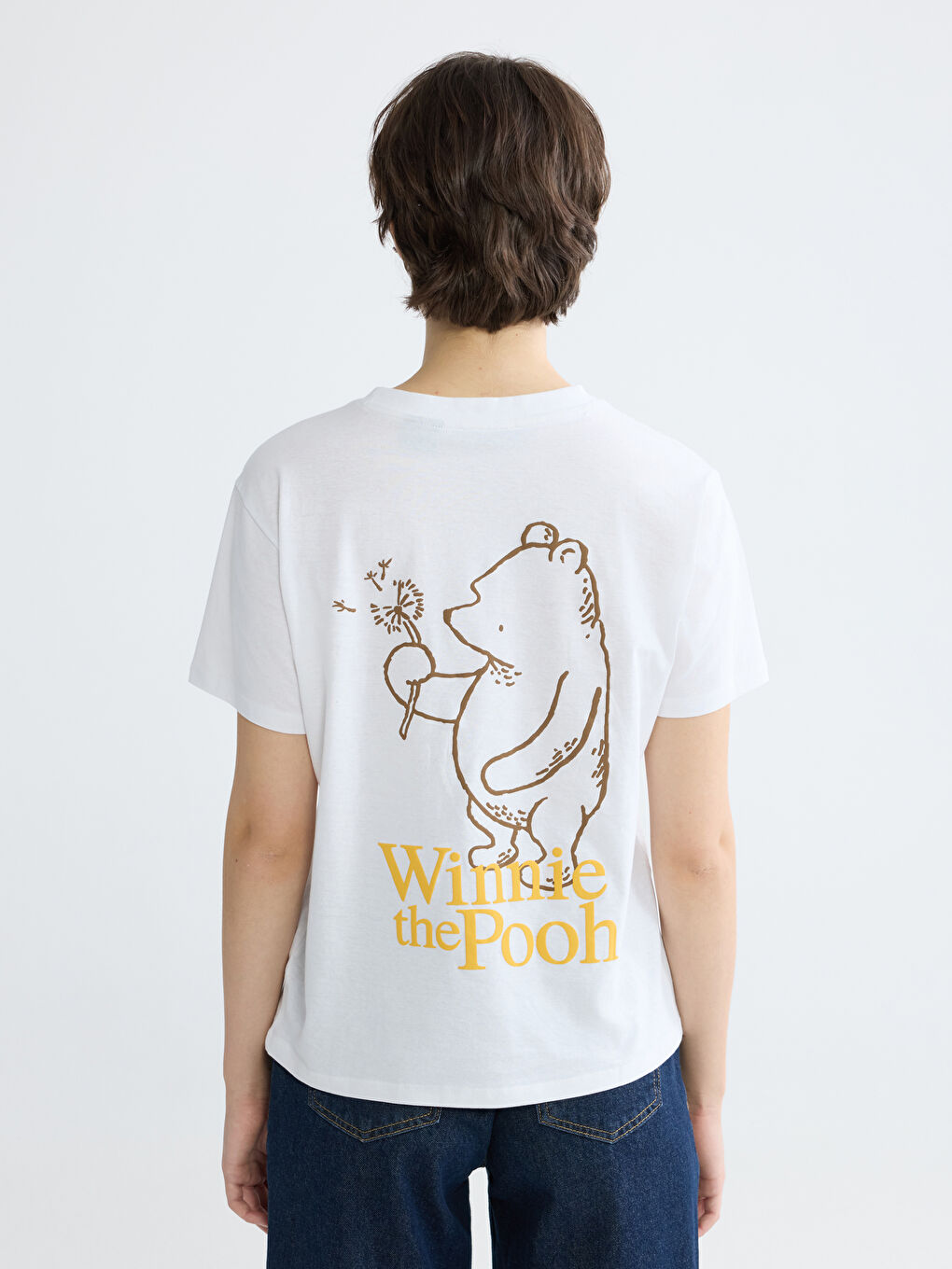 Женщины Белый Футболка-3