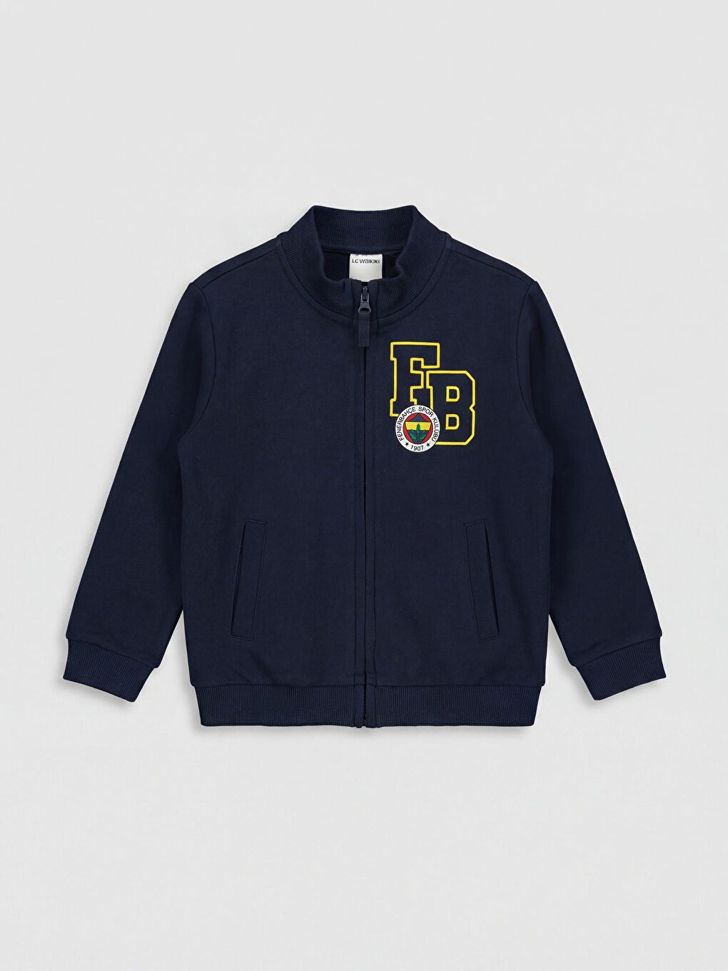 Lacivert Fenerbahçe Baskılı Erkek Çocuk Sweatshirt ve Tişört-3