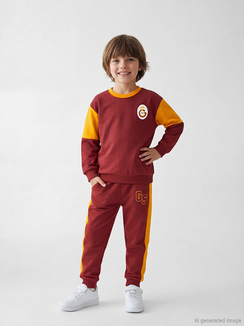 طقم بدلة رياضية بطباعة Galatasaray للأولاد-1