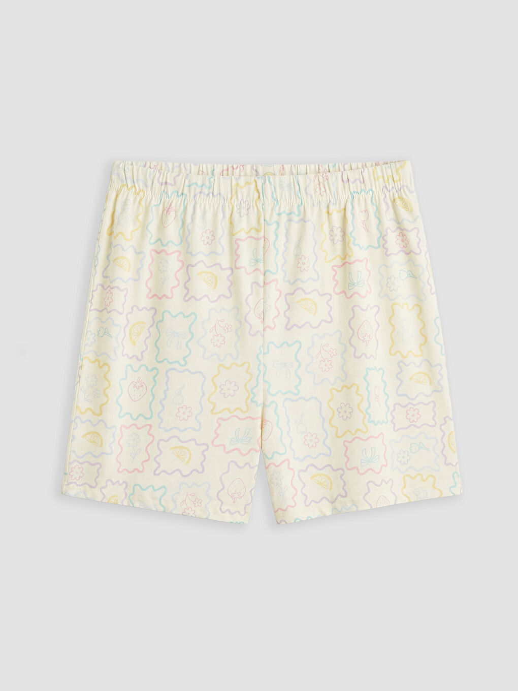 Жена Екрю Къс пижамен комплект-3