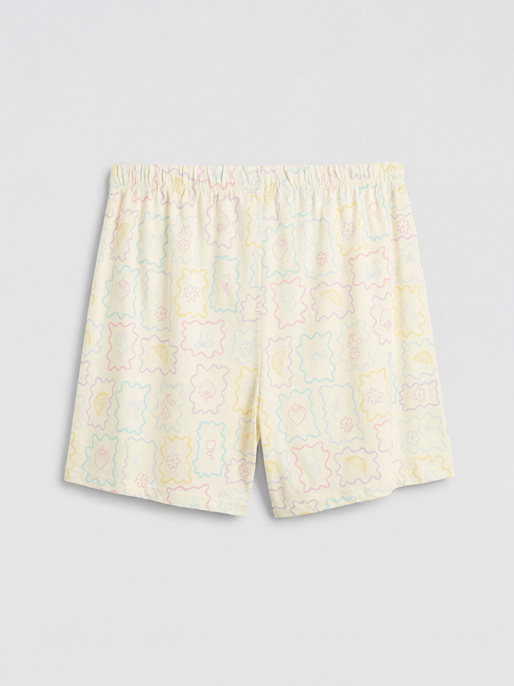 Жена Екрю Къс пижамен комплект-4