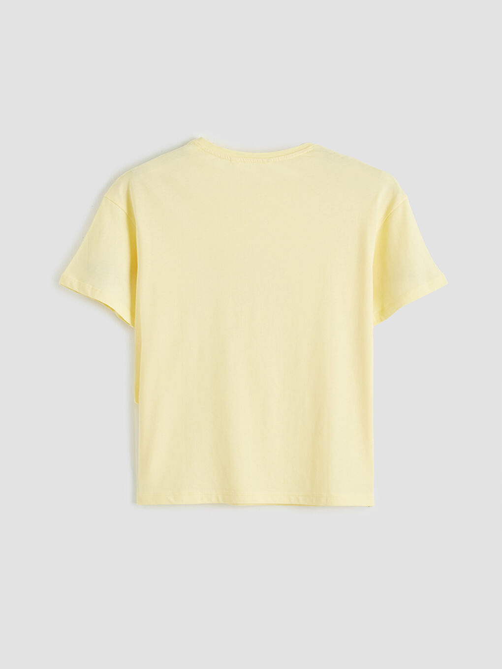 Ekru Bisiklet Yaka Baskılı Kadın Pijama Takım-4