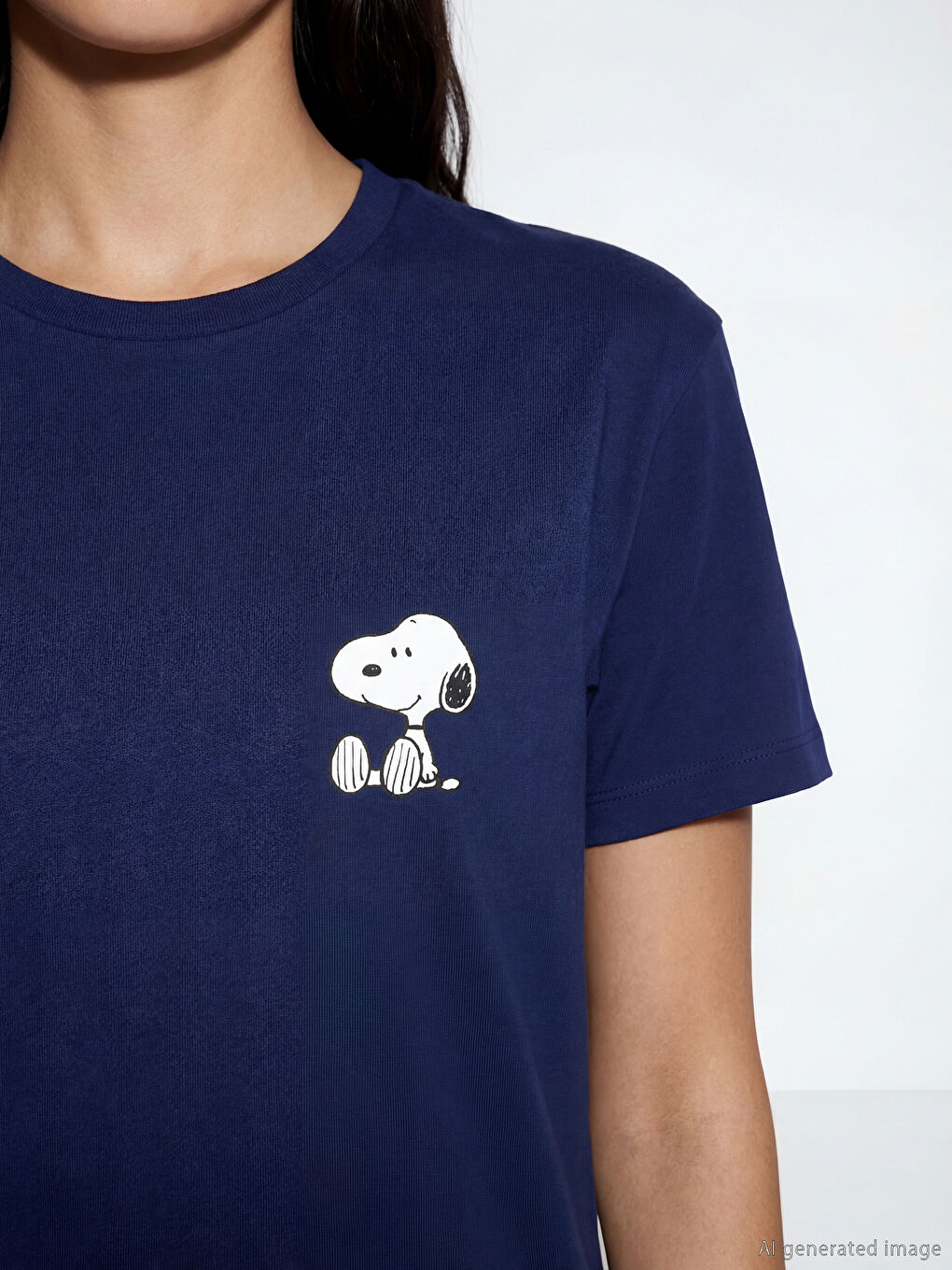 Woman NAVY T-Shirt-2