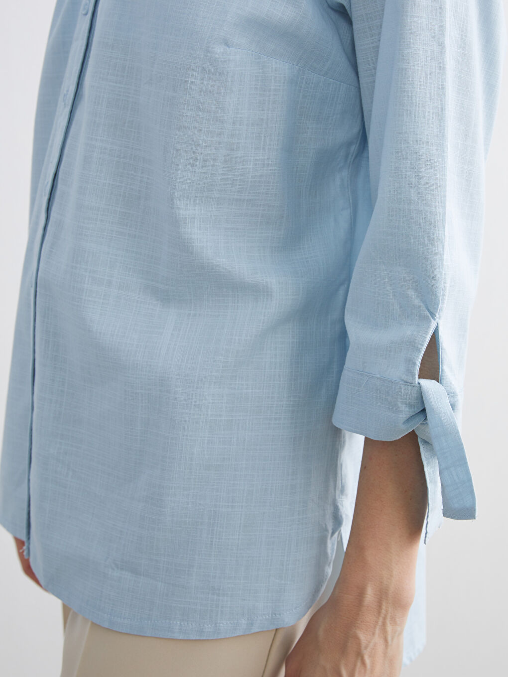 Plus Size Off-the-Shoulder Women's Shirt-2