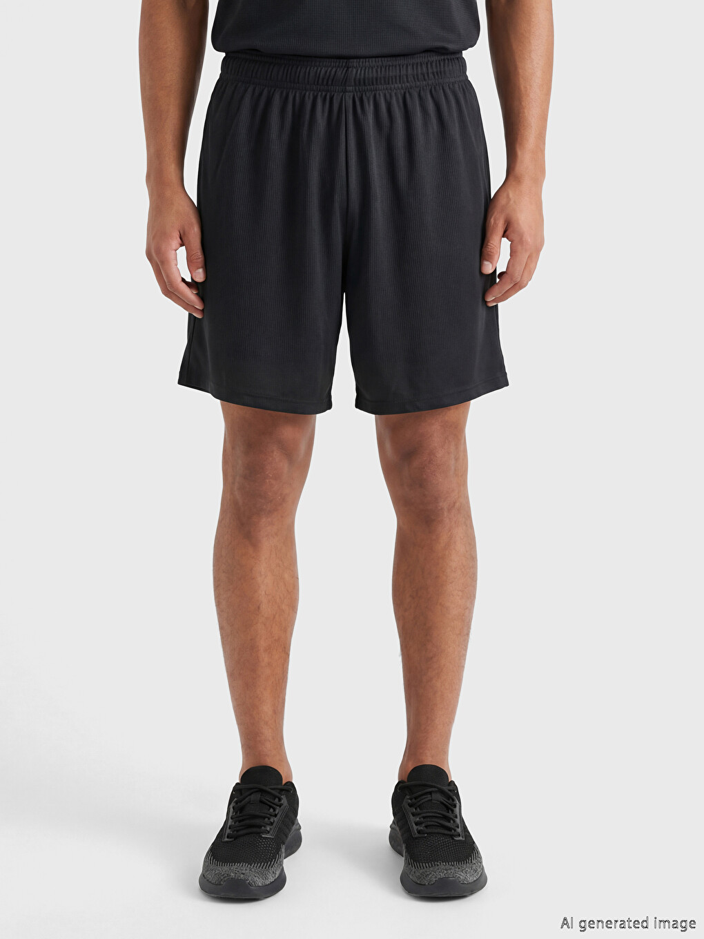 Relaxed Fit Men's Sports Shorts-1