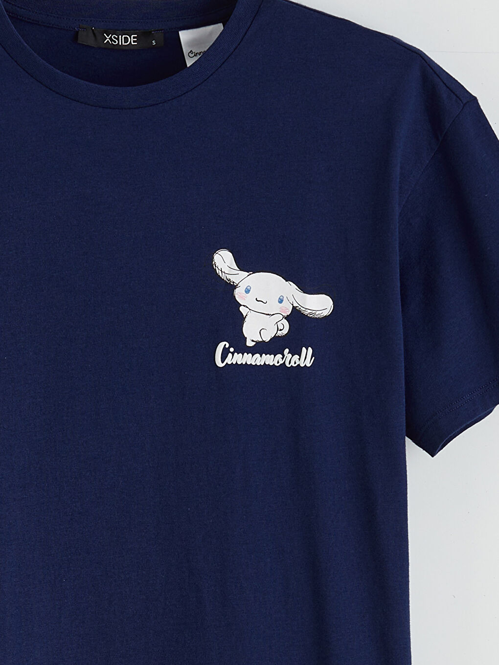 cinnamoroll принт дөңгелек жағалы әйелдер футболкасы-6