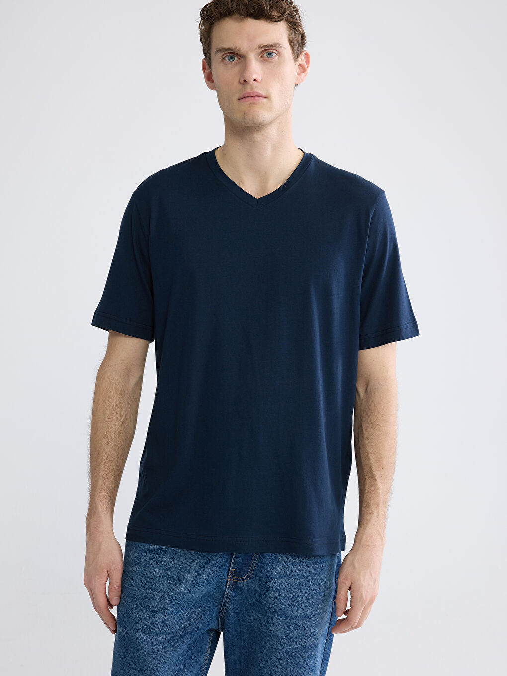 Men's V-Neck Jersey T-Shirt