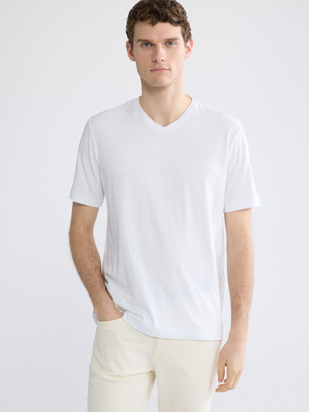 Men's V-Neck Jersey T-Shirt