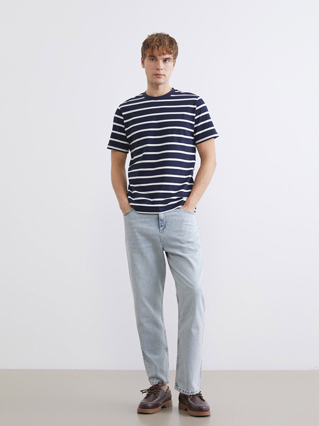 İndigo Loose Fit Erkek Jean Pantolon-2