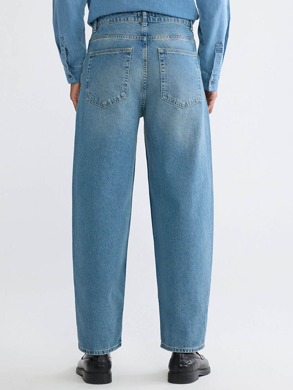 İndigo Balloon Fit Erkek Jean Pantolon-3