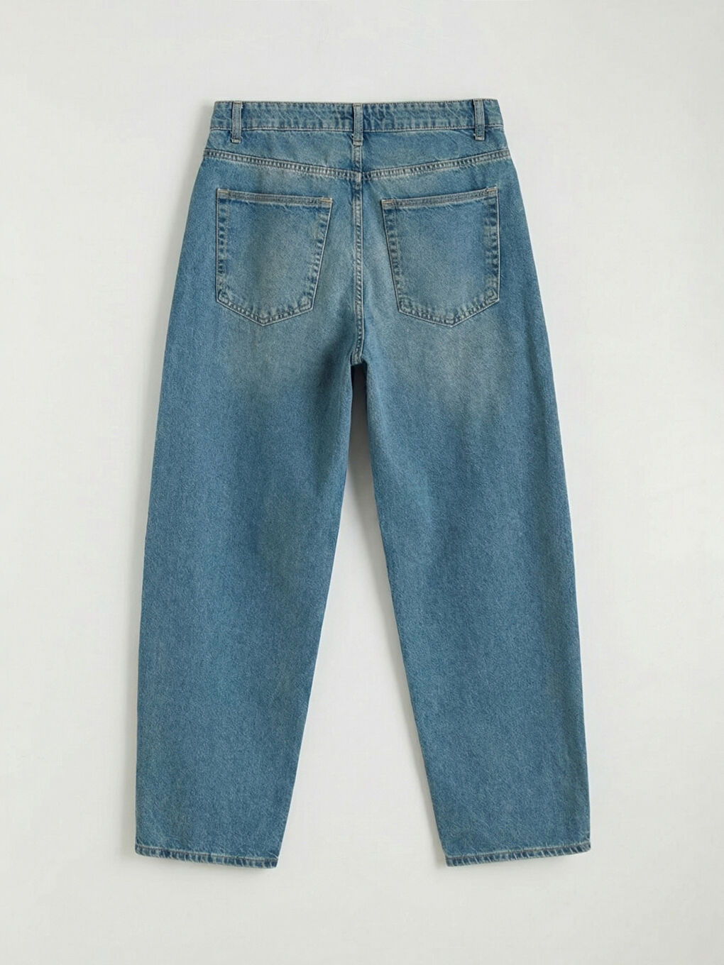 İndigo Balloon Fit Erkek Jean Pantolon-5