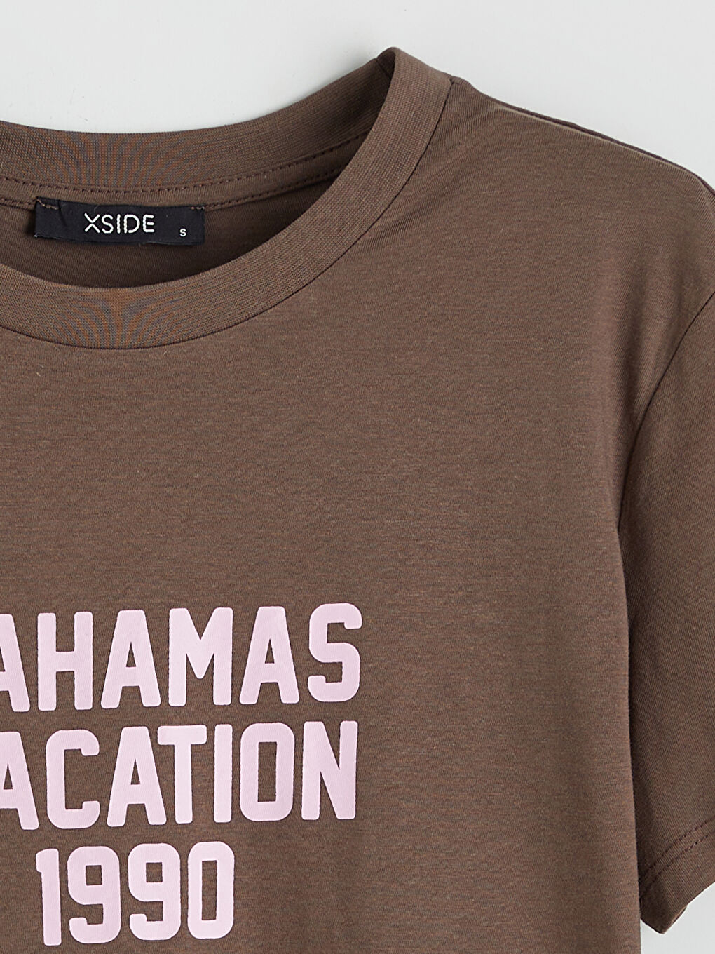 Crew Neck Printed Women's T-Shirt-5