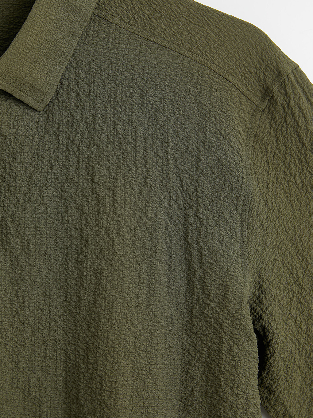 Regular Fit Crinkle Men's Shirt-4