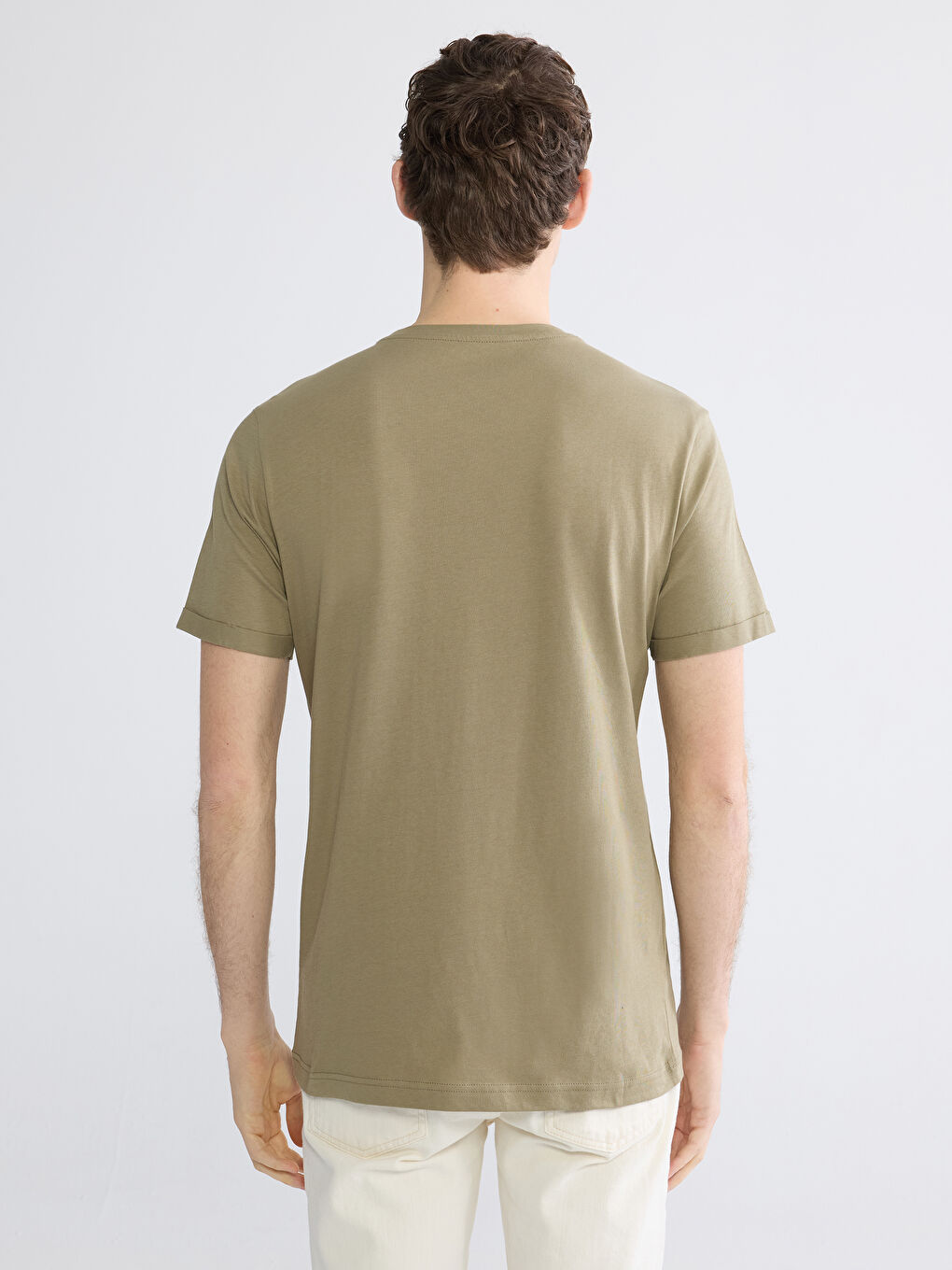 Men's Crew Neck Jersey T-Shirt-3