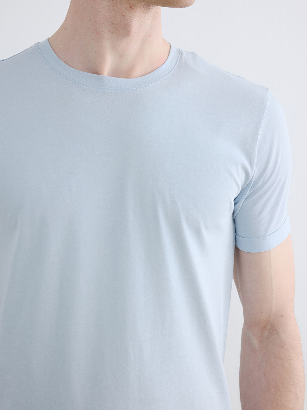 Mavi Slim Fit %100 Pamuk Basic Tişört-2