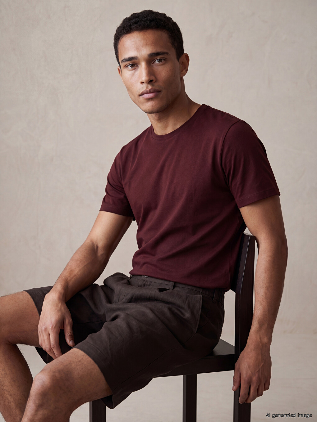 Slim Fit 100% Cotton Basic T-shirt