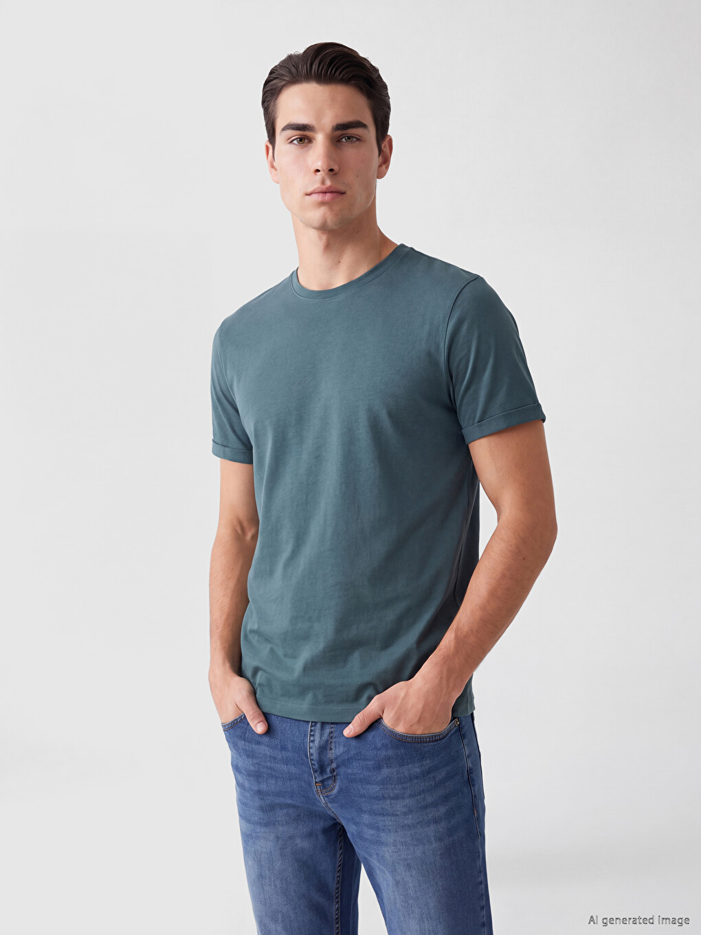 Tricou Slim Fit Basic Din 100% Bumbac