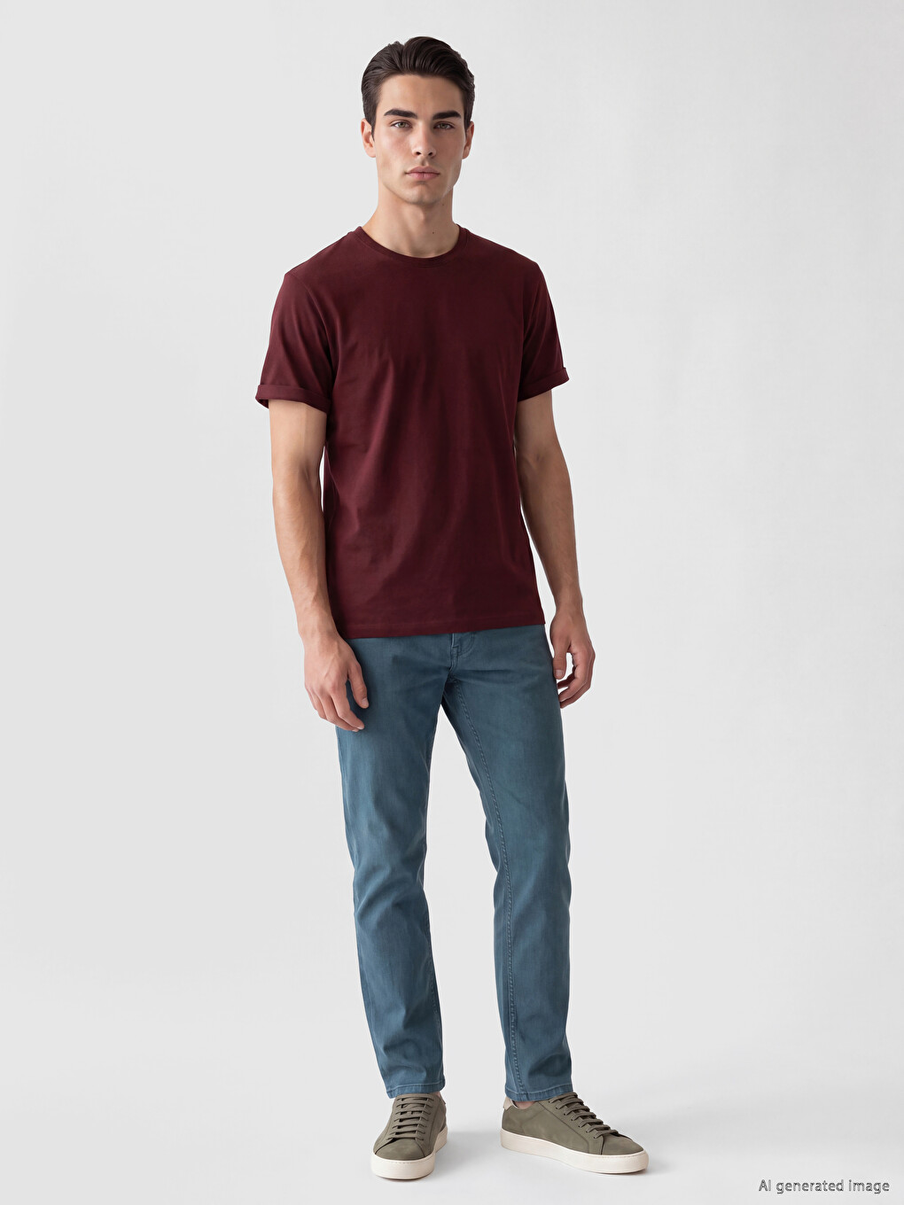 Uska Basic Majica Od 100% Pamuka-1