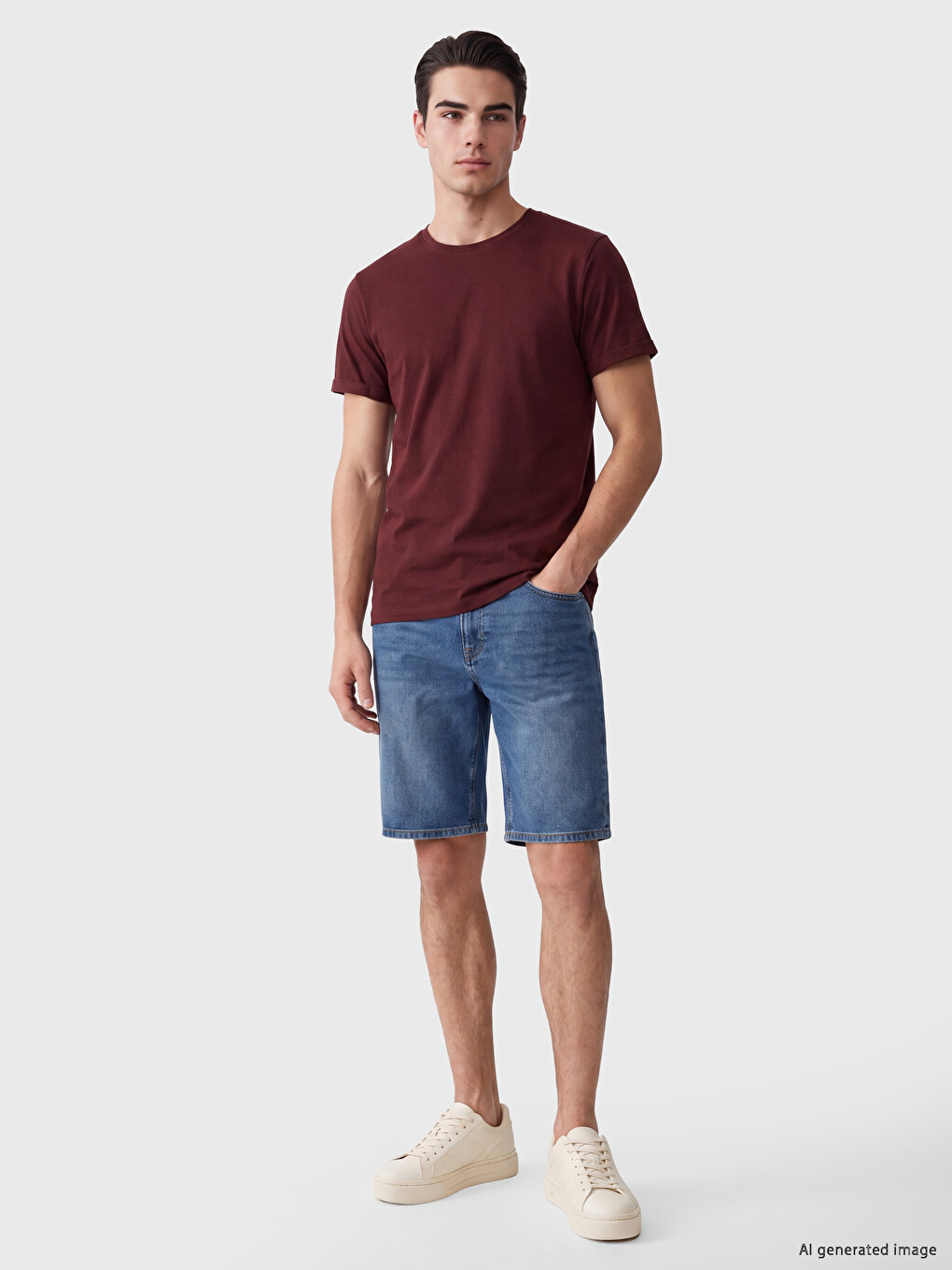 Man Bordeaux T-shirt-1