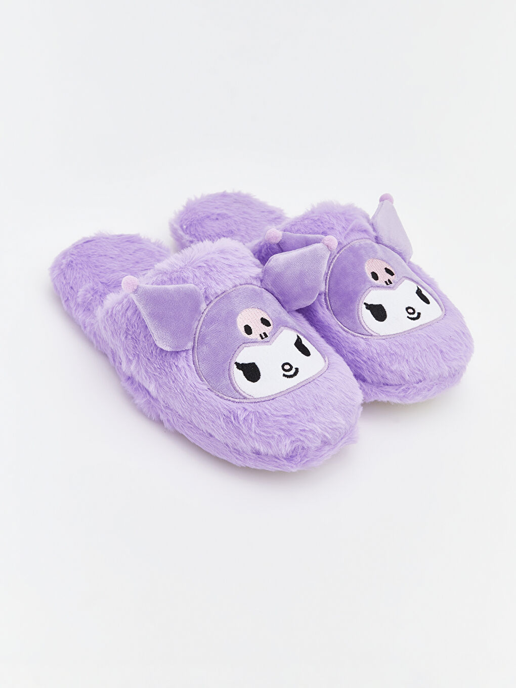Kuromi Print Plush Women's Slippers