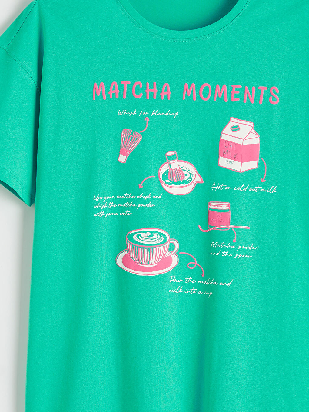 Chemise de nuit imprimée à col rond pour femme-5