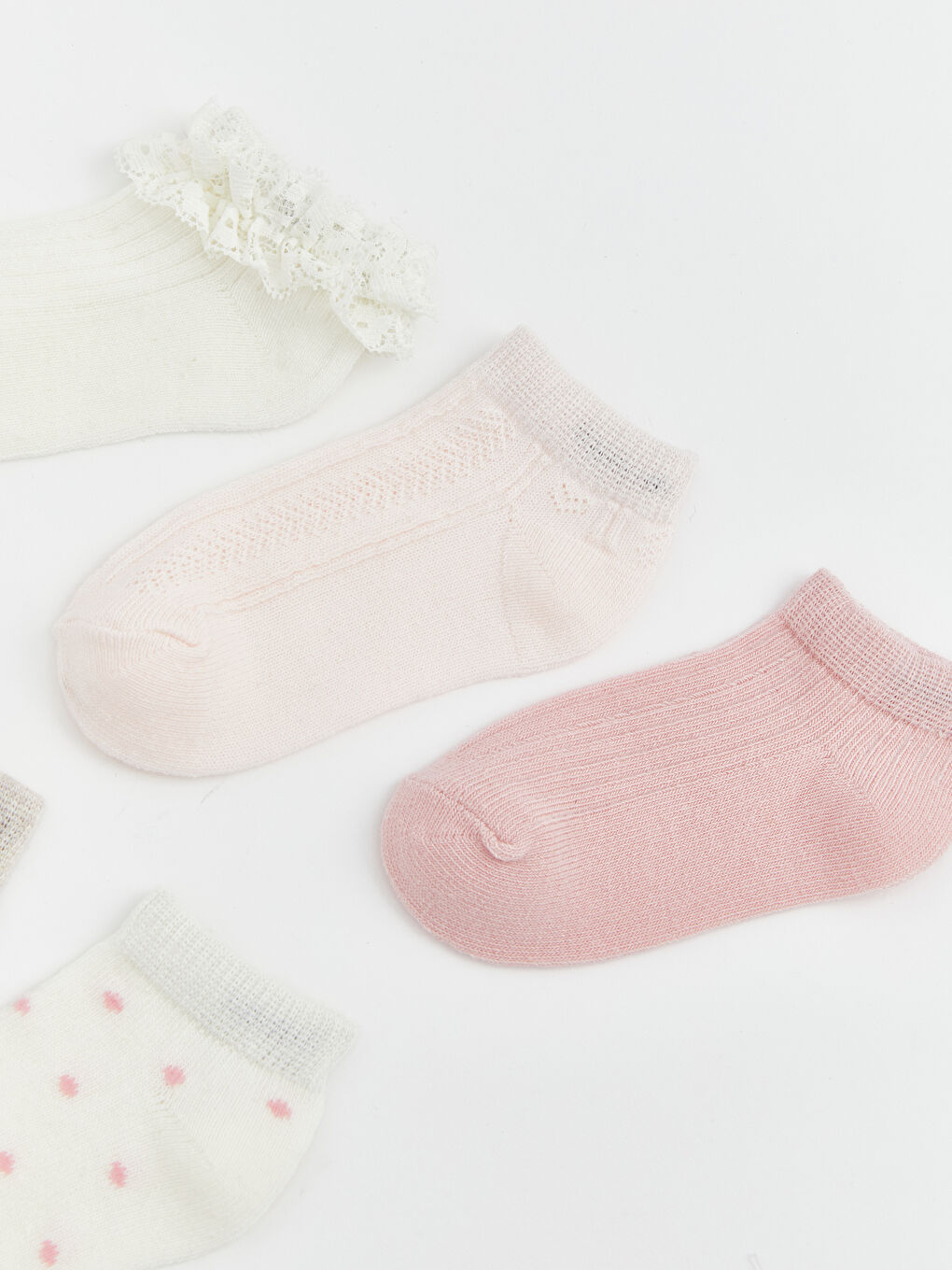 Baby Girl ECRU Trainer Socks-1