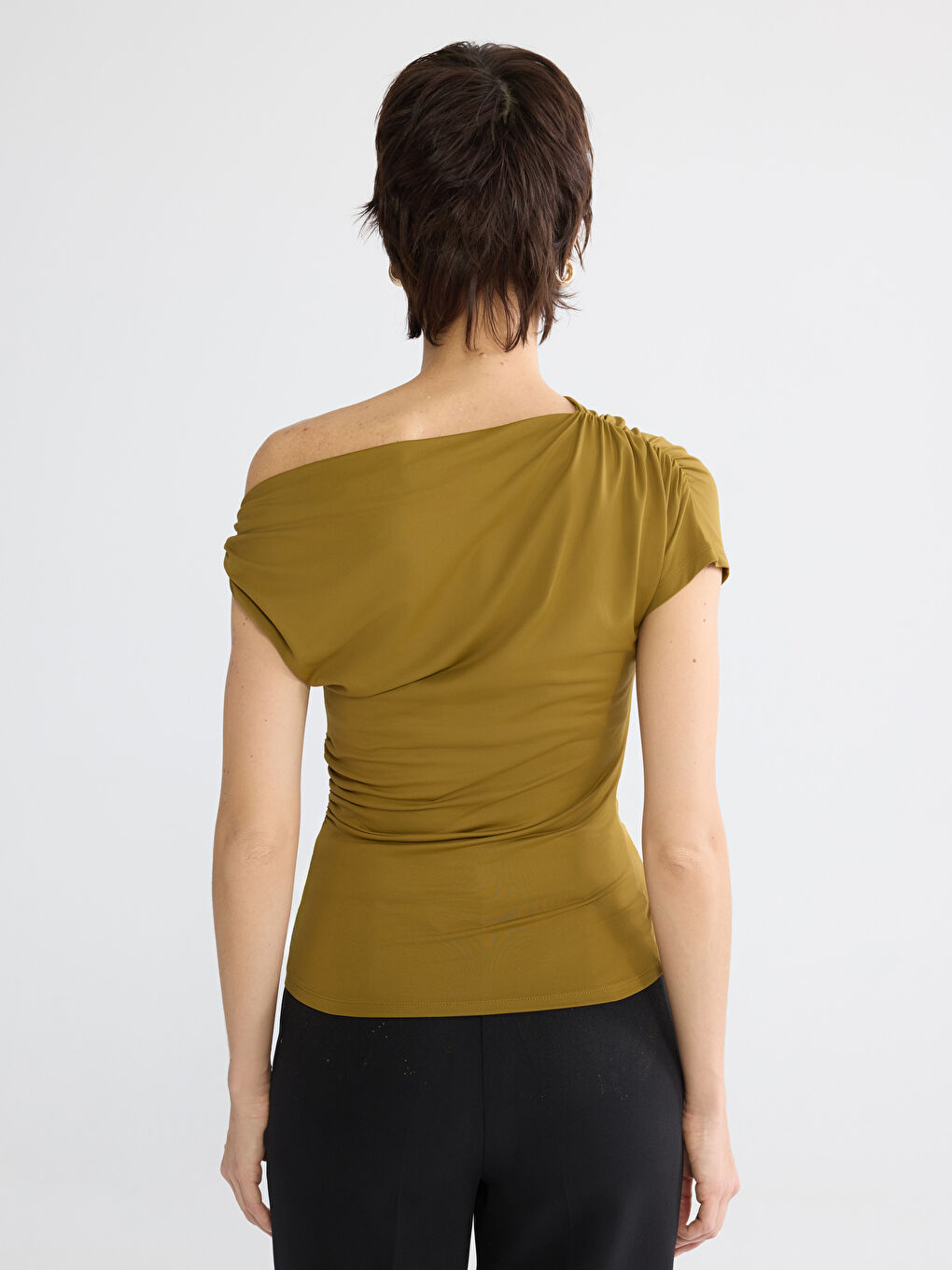 بلوزة أخضر امرأة-3