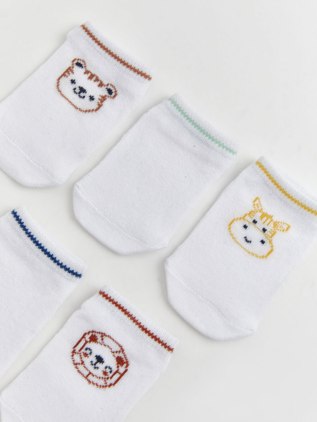 Hayvan Desenli Erkek Bebek Patik Çorap-1