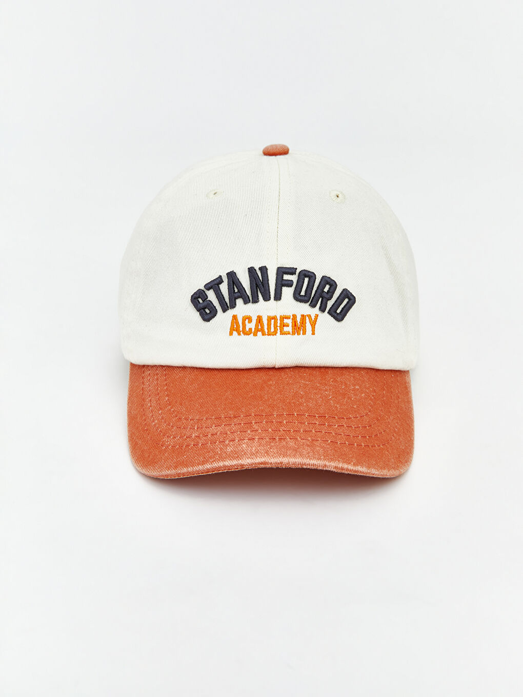 Turuncu Stanford Nakışlı Erkek Çocuk Kep Şapka 