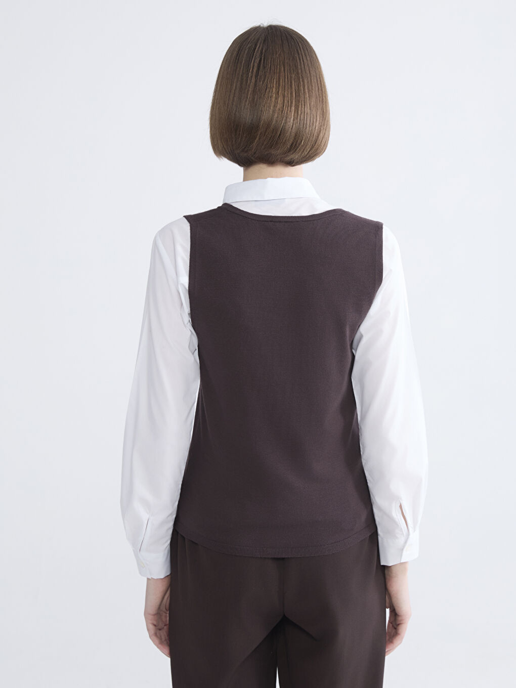 Женщины Коричневый Майка-3