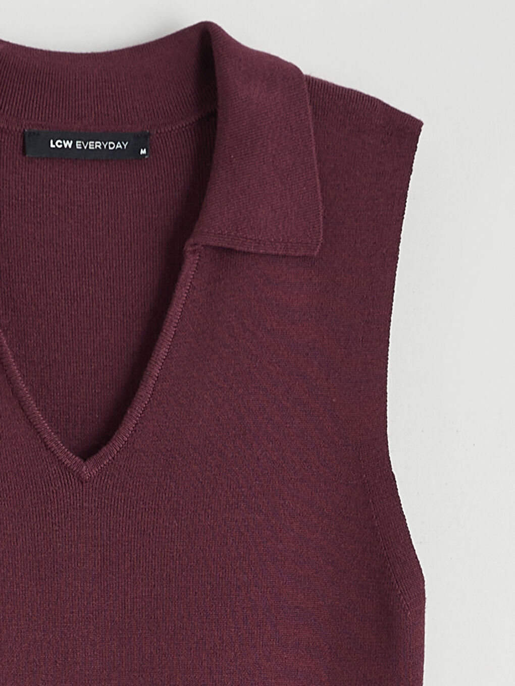 Polo Collar Knit Dress-5