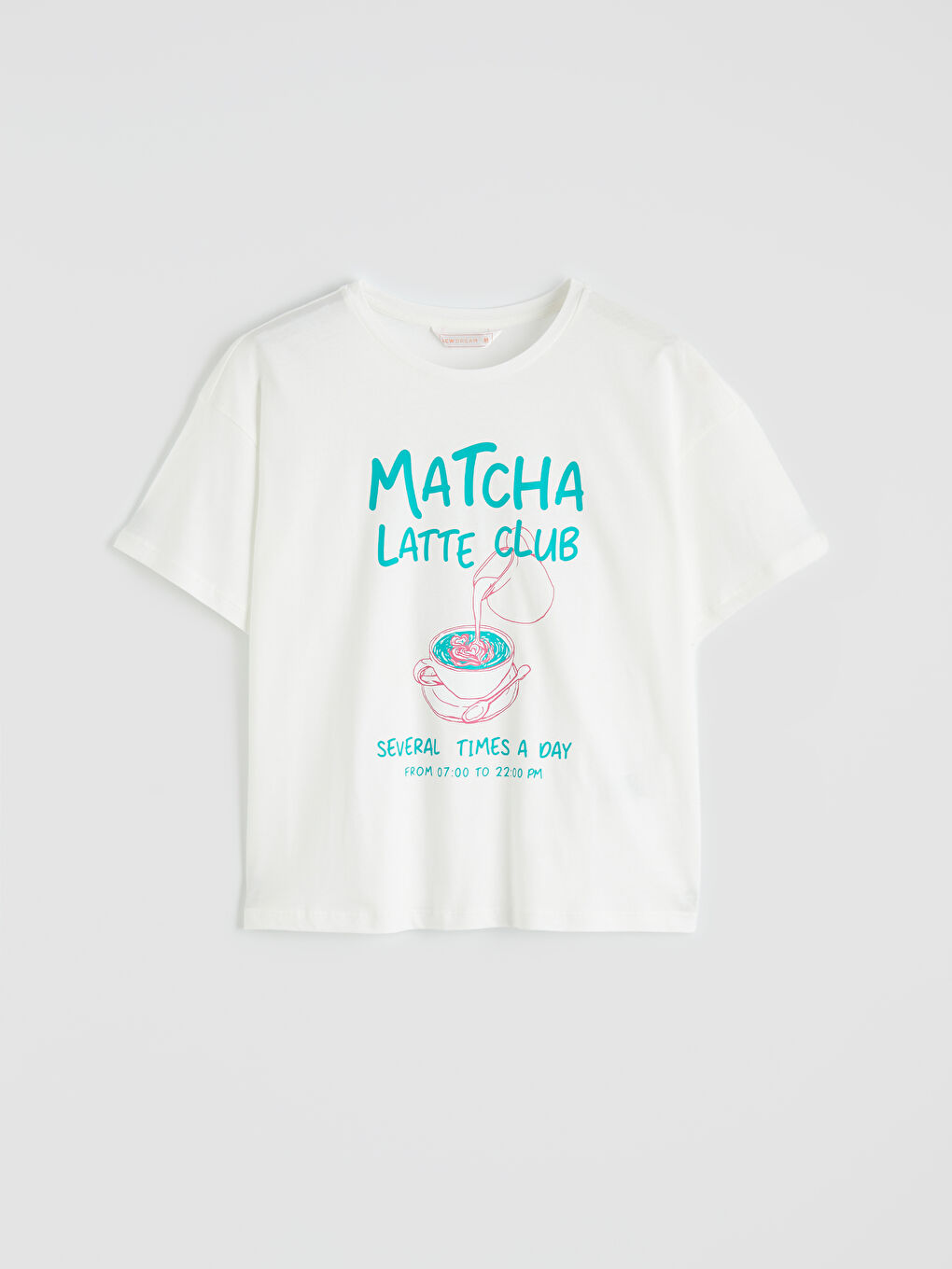 Karışık Bisiklet Yaka Baskılı Kadın Pijama Takım-1