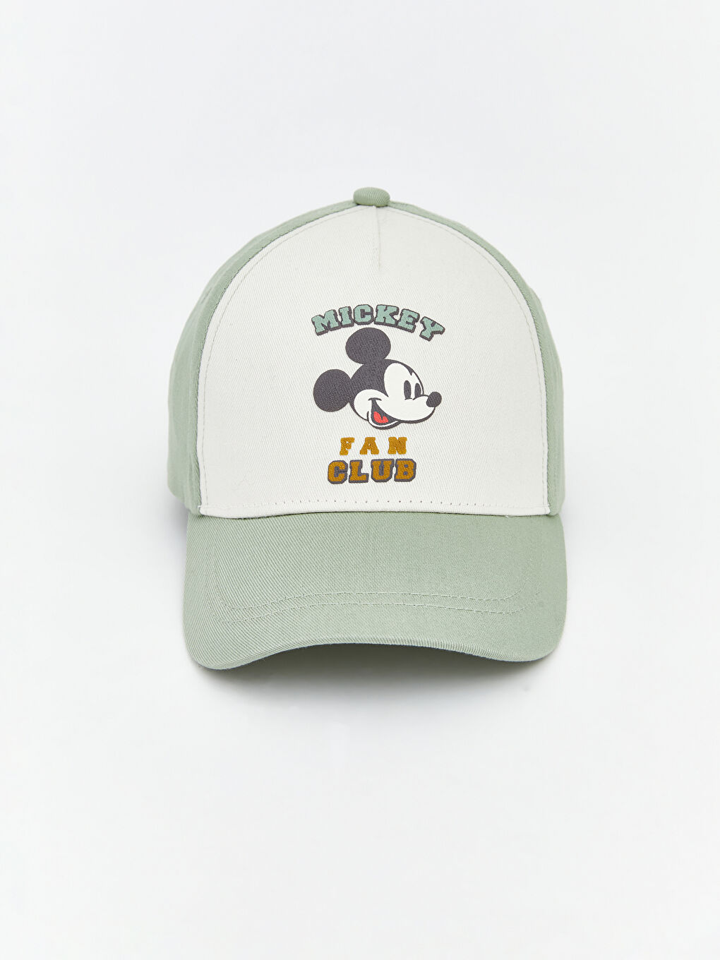 Yeşil Mickey Mouse Baskılı Erkek Bebek Kep Şapka 