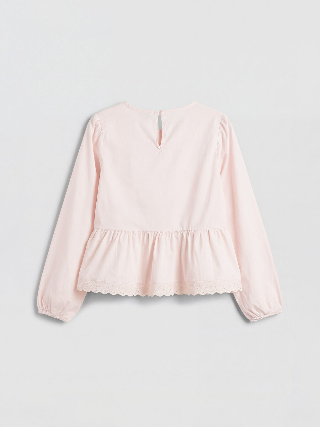 بلوزة بنات بكول مدور وتفاصيل ديال فيونكة-1