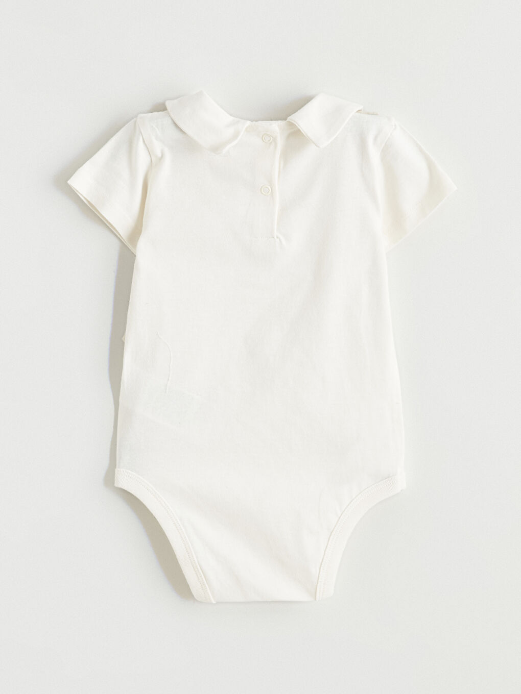 Ekru Yelek Görünümlü Müslin Erkek Bebek Takım-3