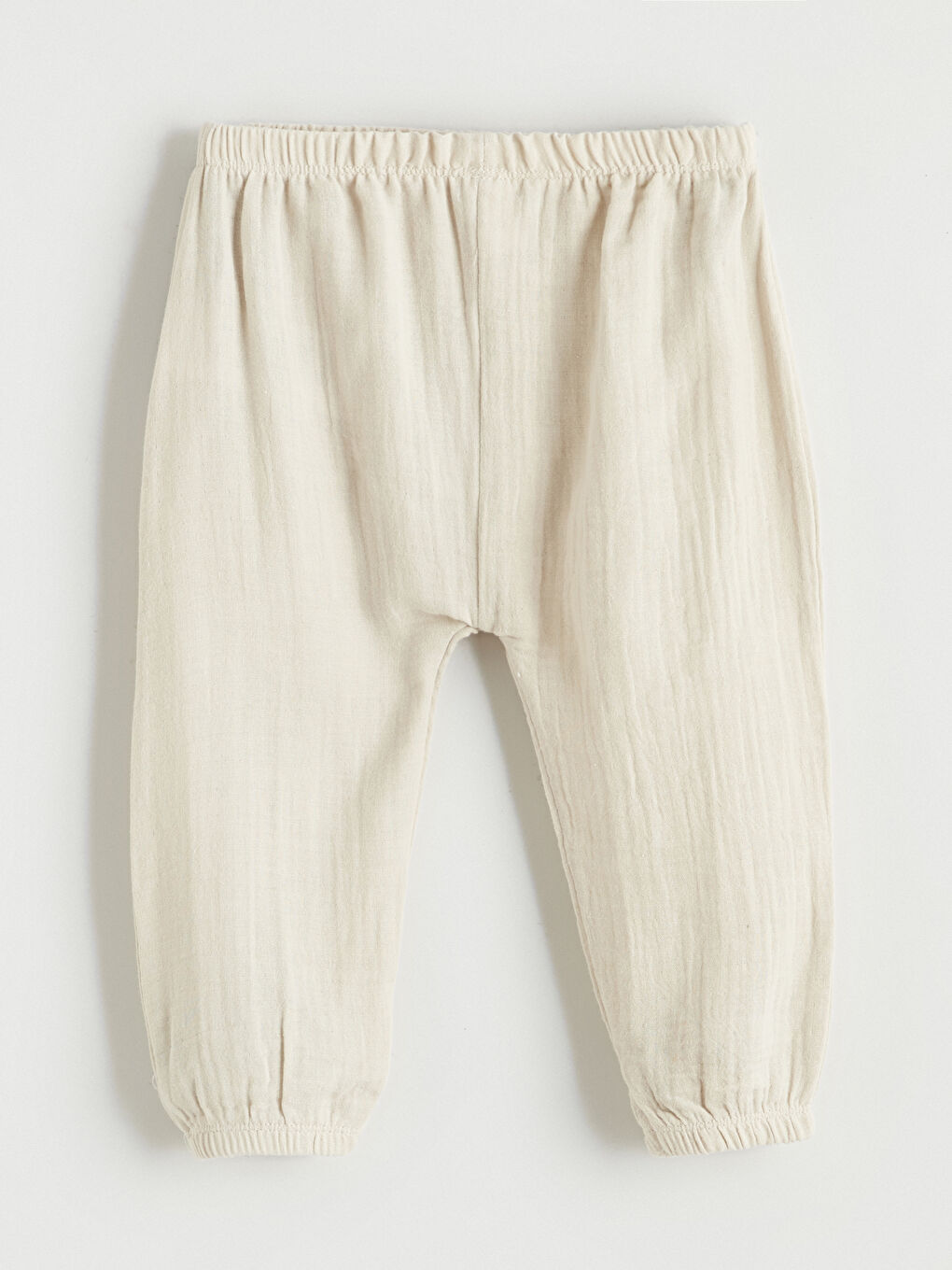 Ekru Yelek Görünümlü Müslin Erkek Bebek Takım-4