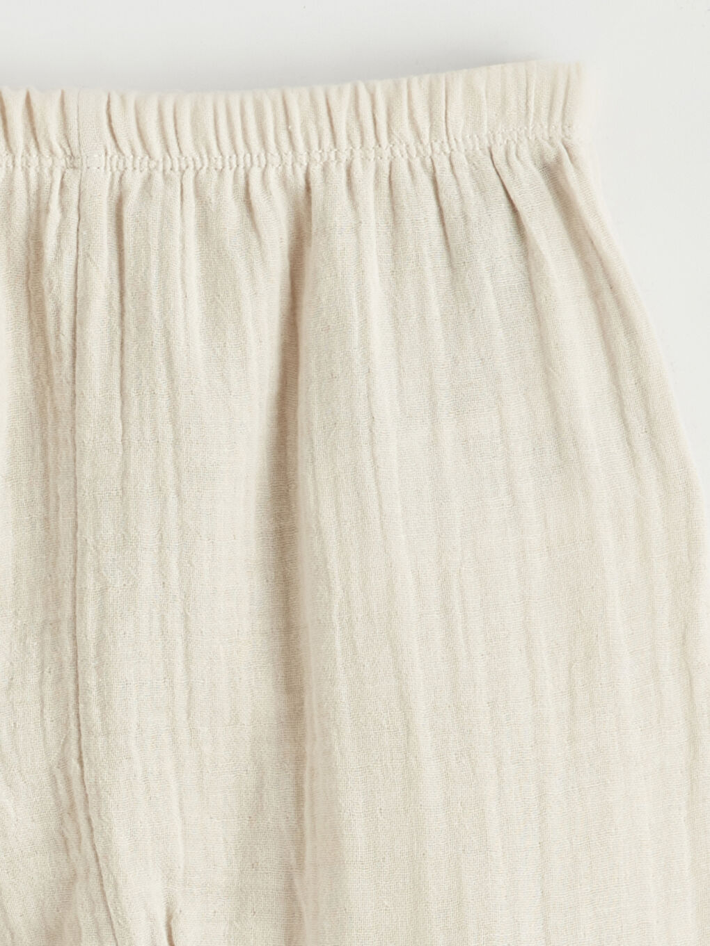 Ekru Yelek Görünümlü Müslin Erkek Bebek Takım-5