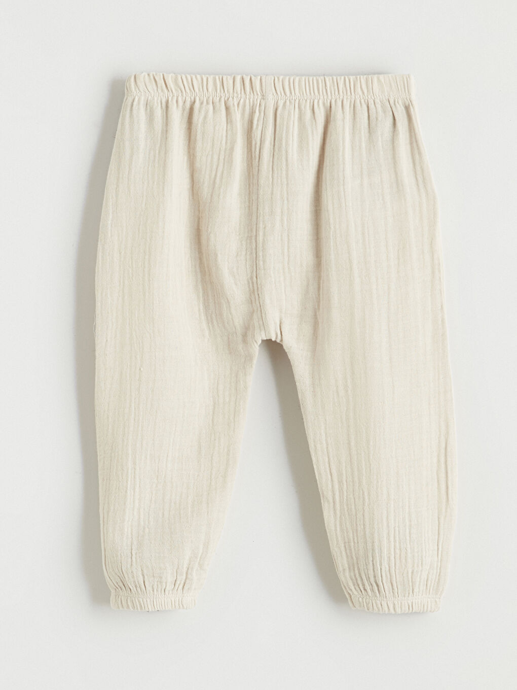 Ekru Yelek Görünümlü Müslin Erkek Bebek Takım-6