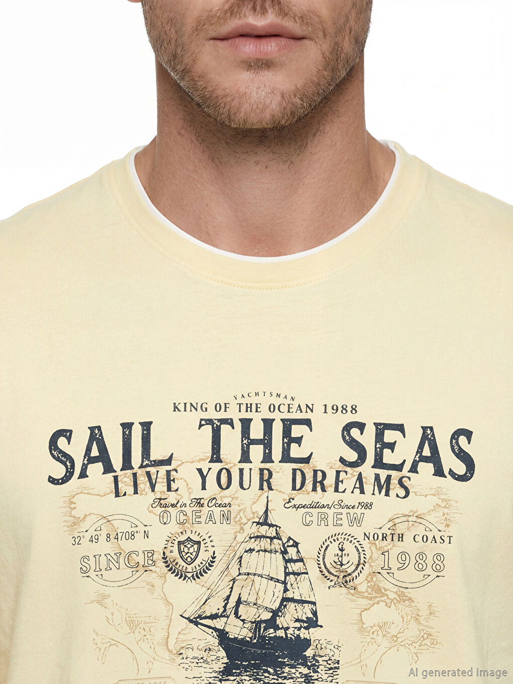 Man YELLOW T-Shirt-2