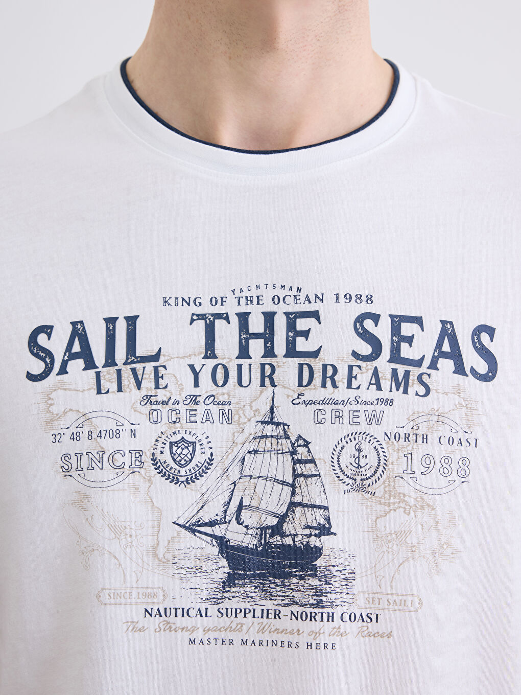 მამაკაცები თეთრი მაისურები და ზედები-2