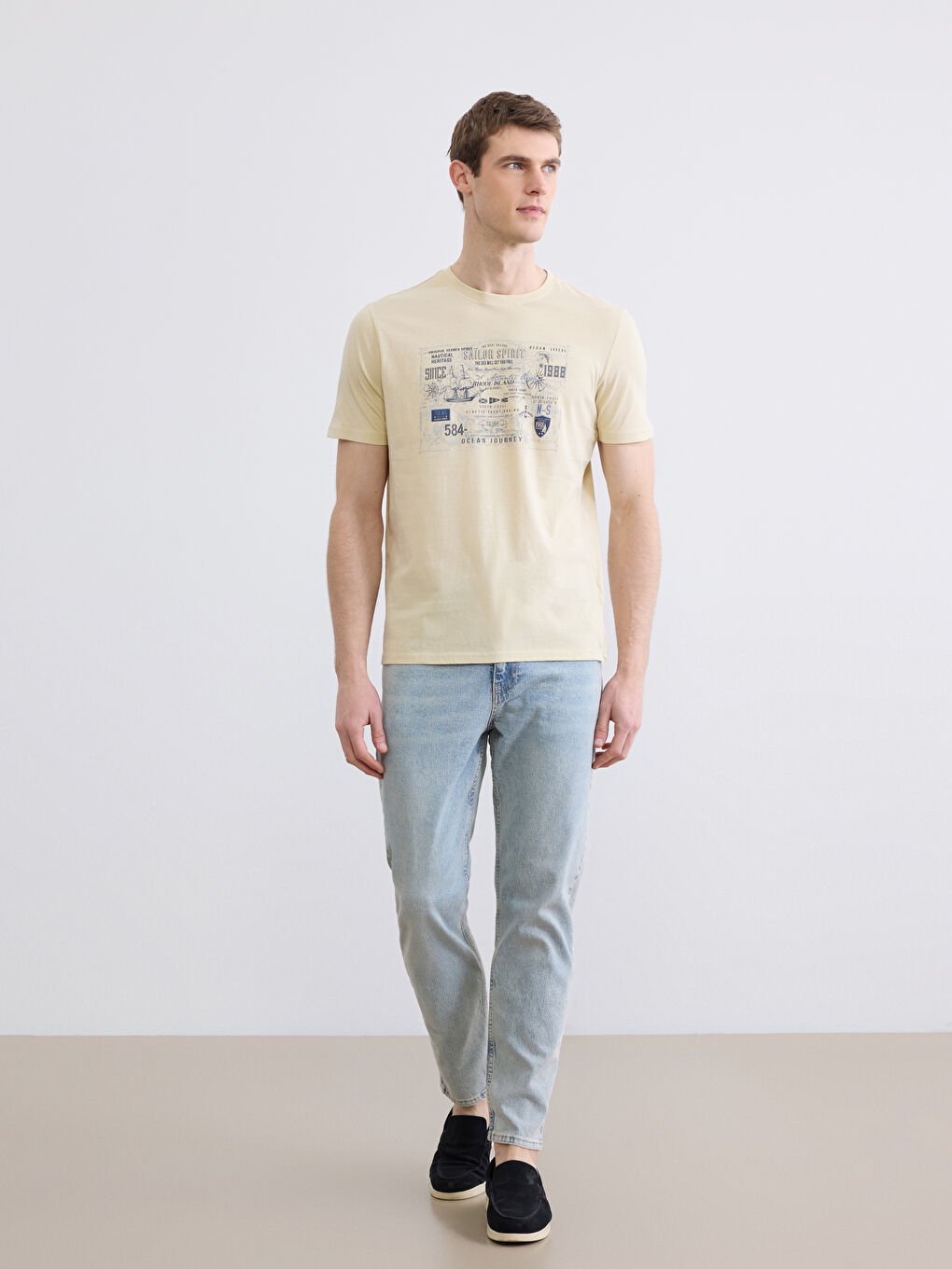 Tricou GALBEN Bărbat-1