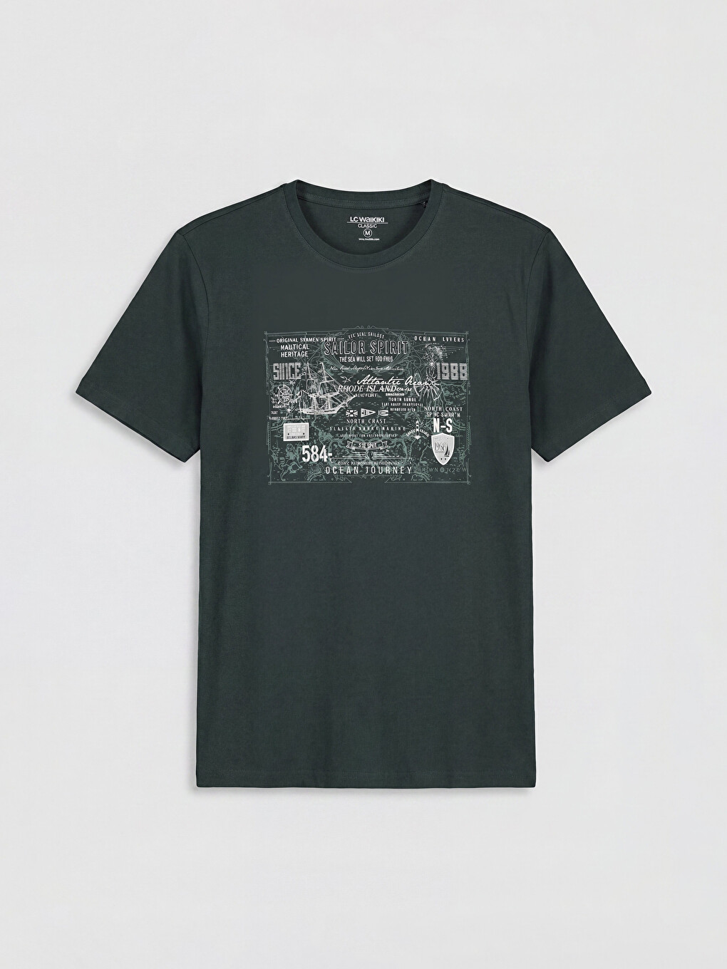 Mashkull Jeshil T-shirt-4