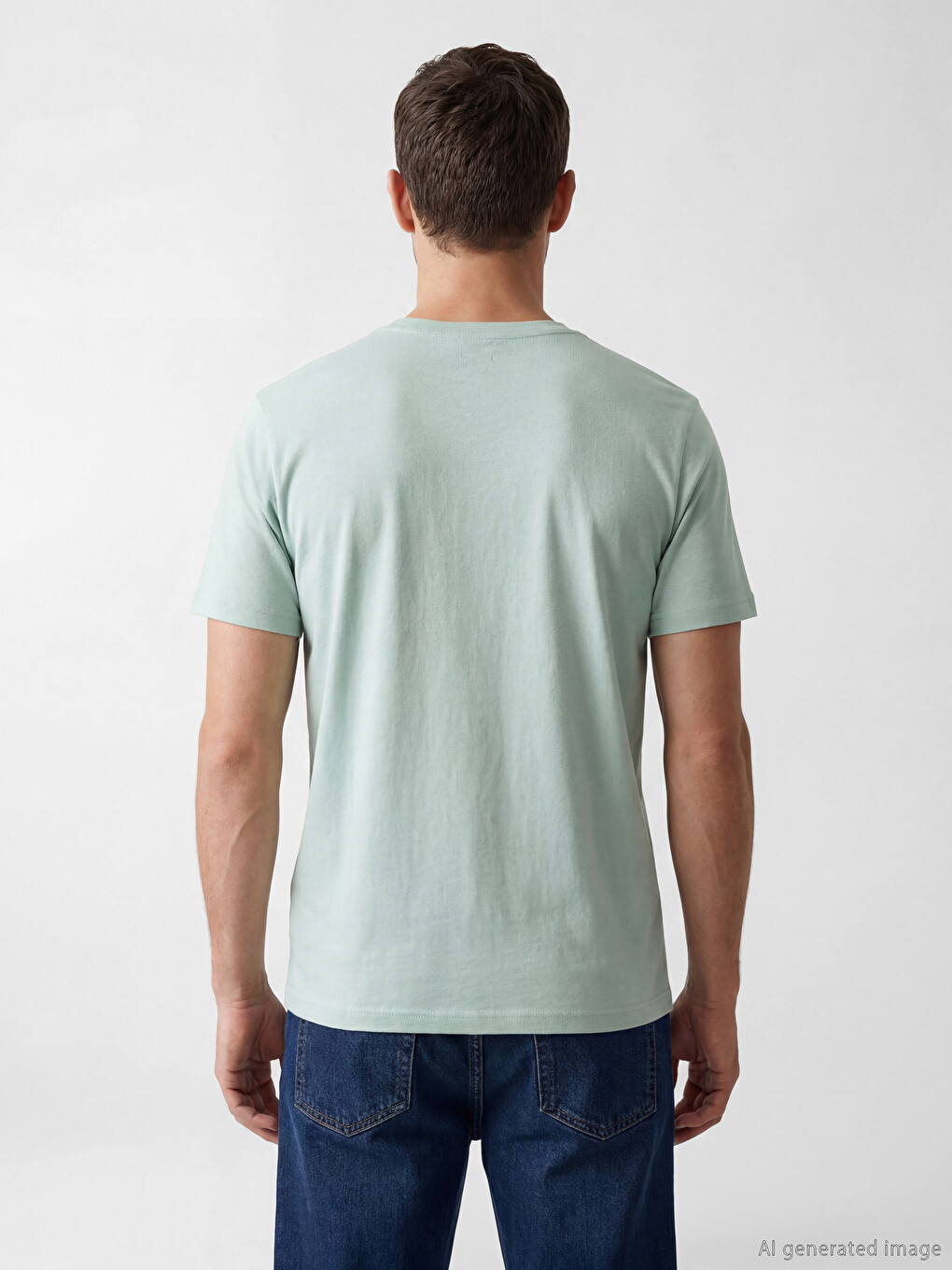 Mashkull Jeshil T-shirt-3