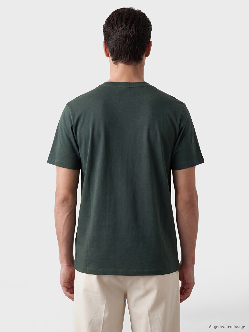Mashkull Jeshil T-shirt-3